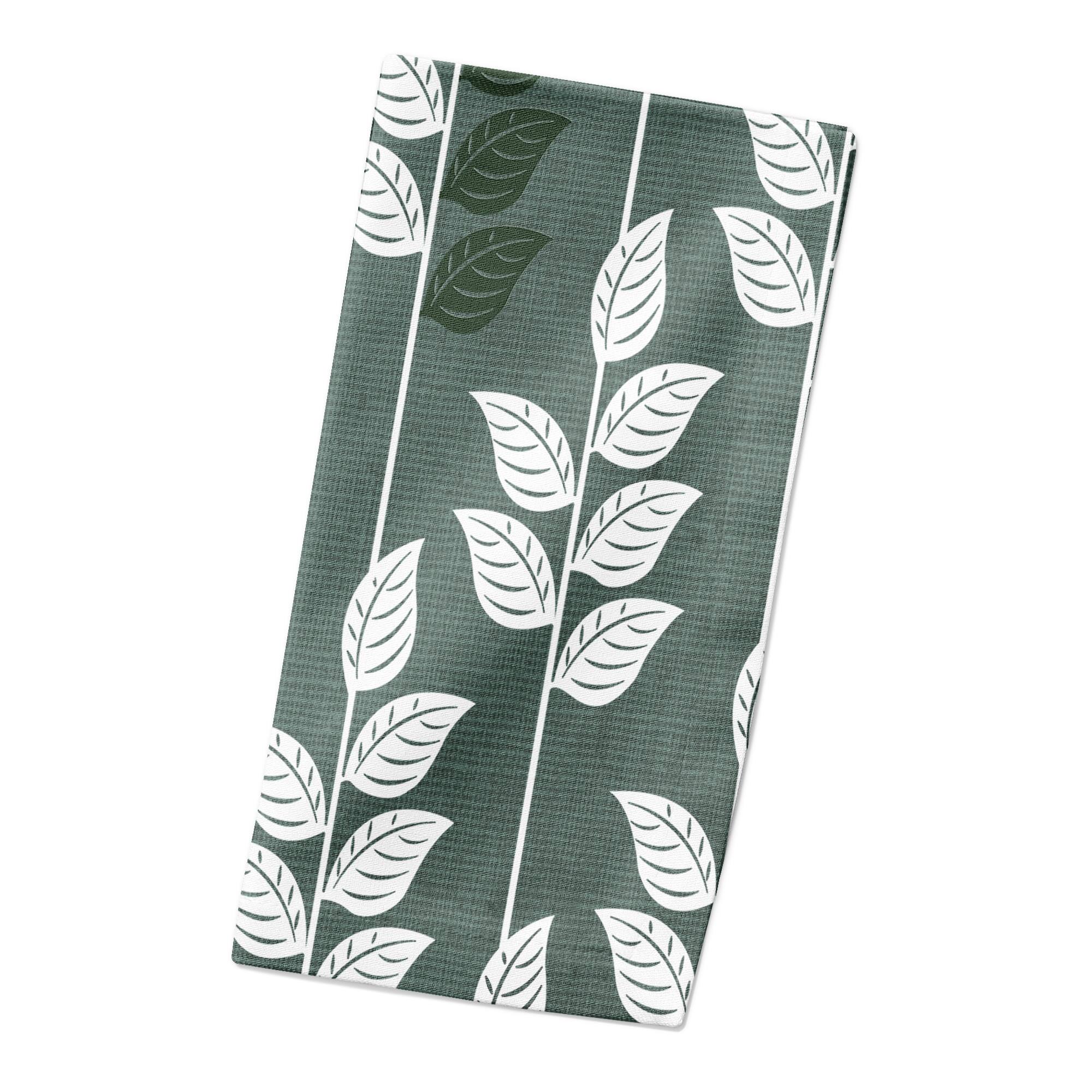Geometric Nature Pattern 10" x 10" Cotton Twill Napkin